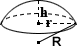 spherical cap volume